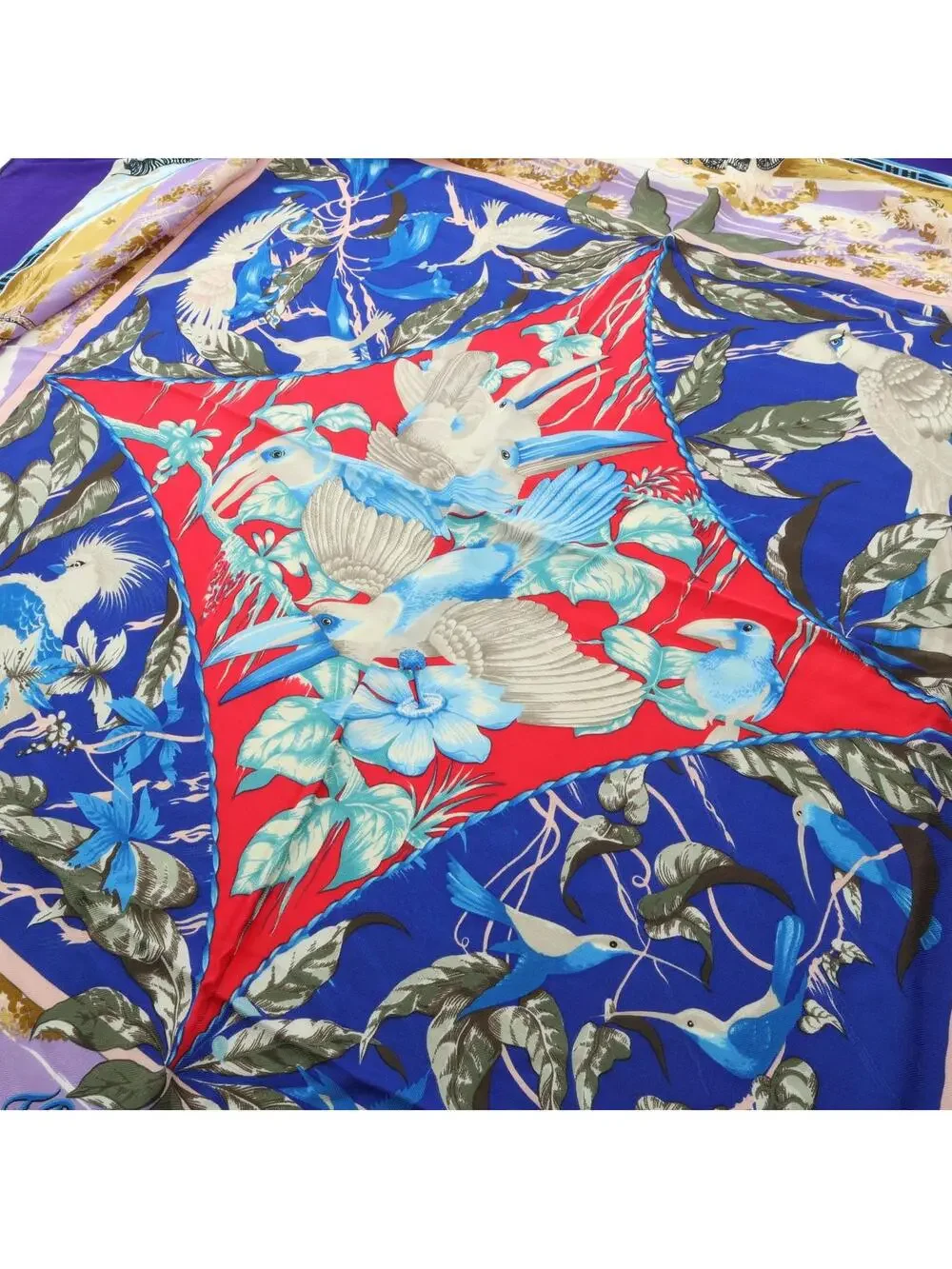 Hermes Carre Geant Tropices Scarf Silk #274814H11B
